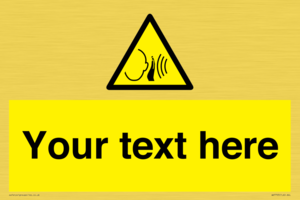 Custom warning sudden loud noise